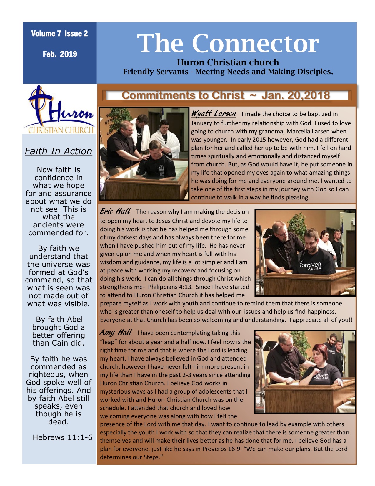 Newsletter Huron Christian Church
